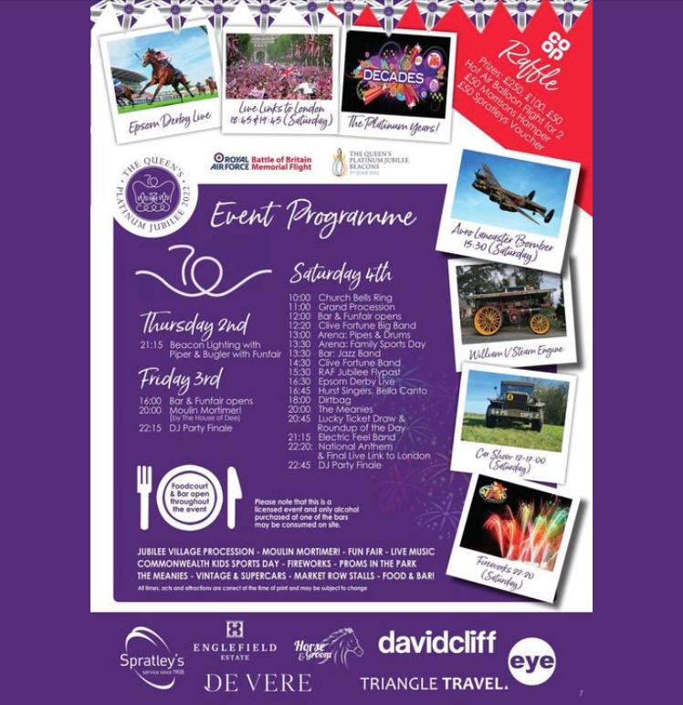 Jubilee Event programme