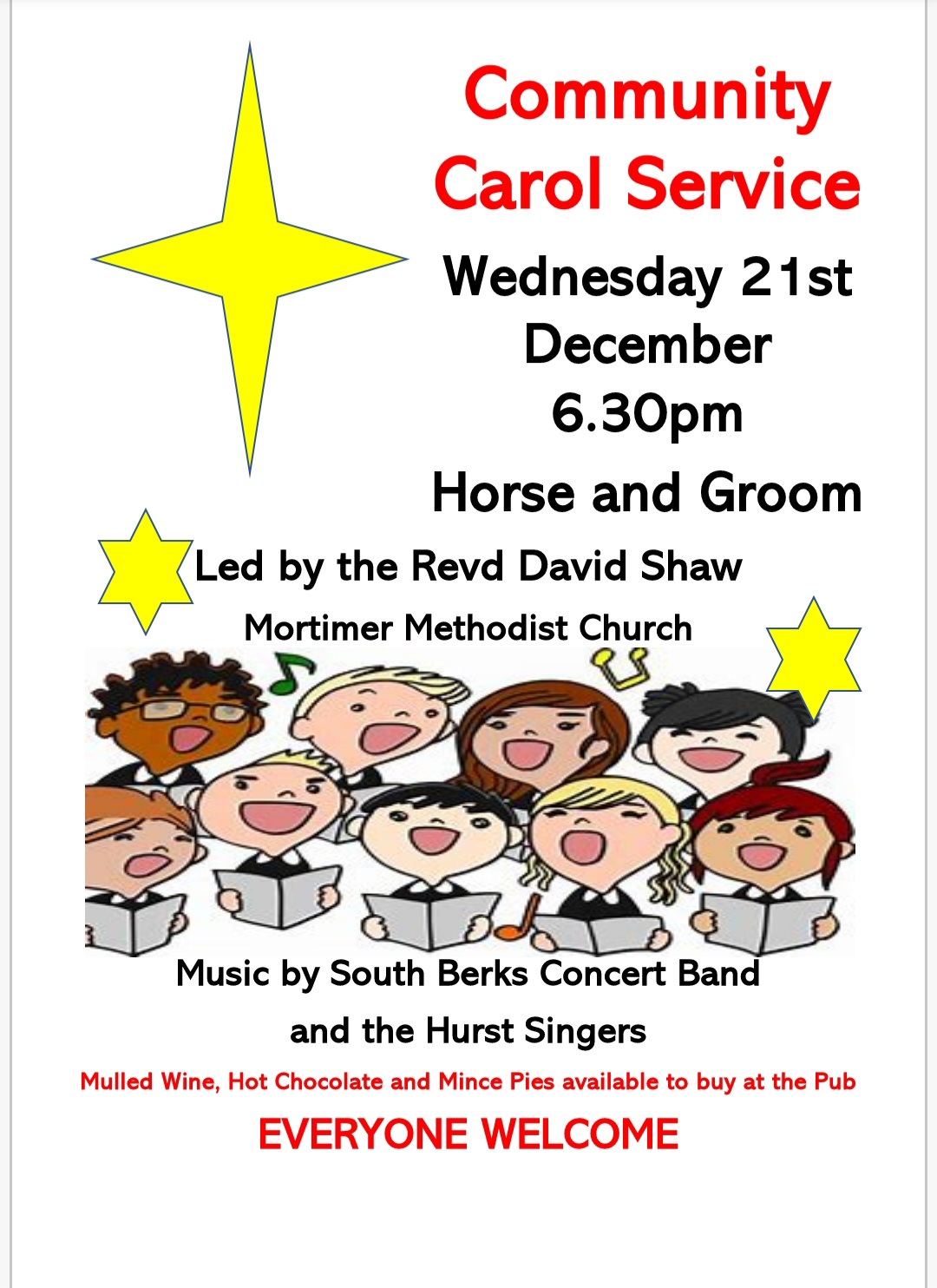 community carol service poster