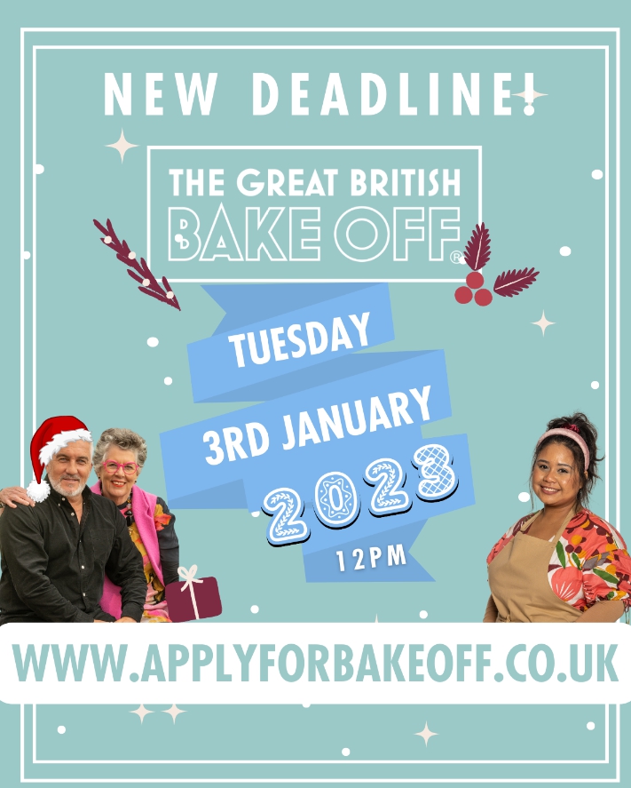 Great British Bake Off revised deadline