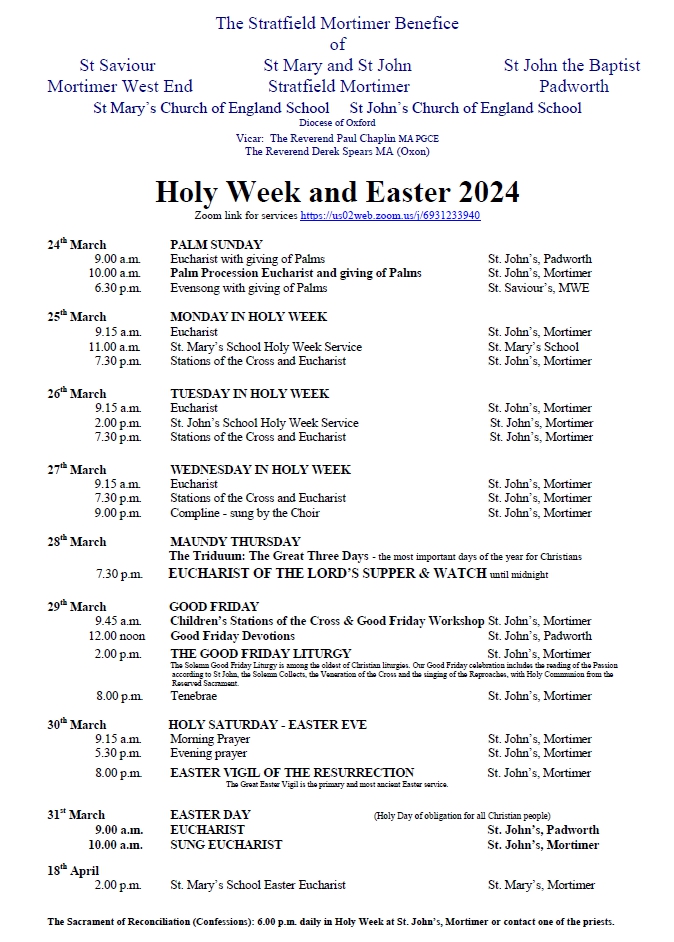 Holy Week 2024