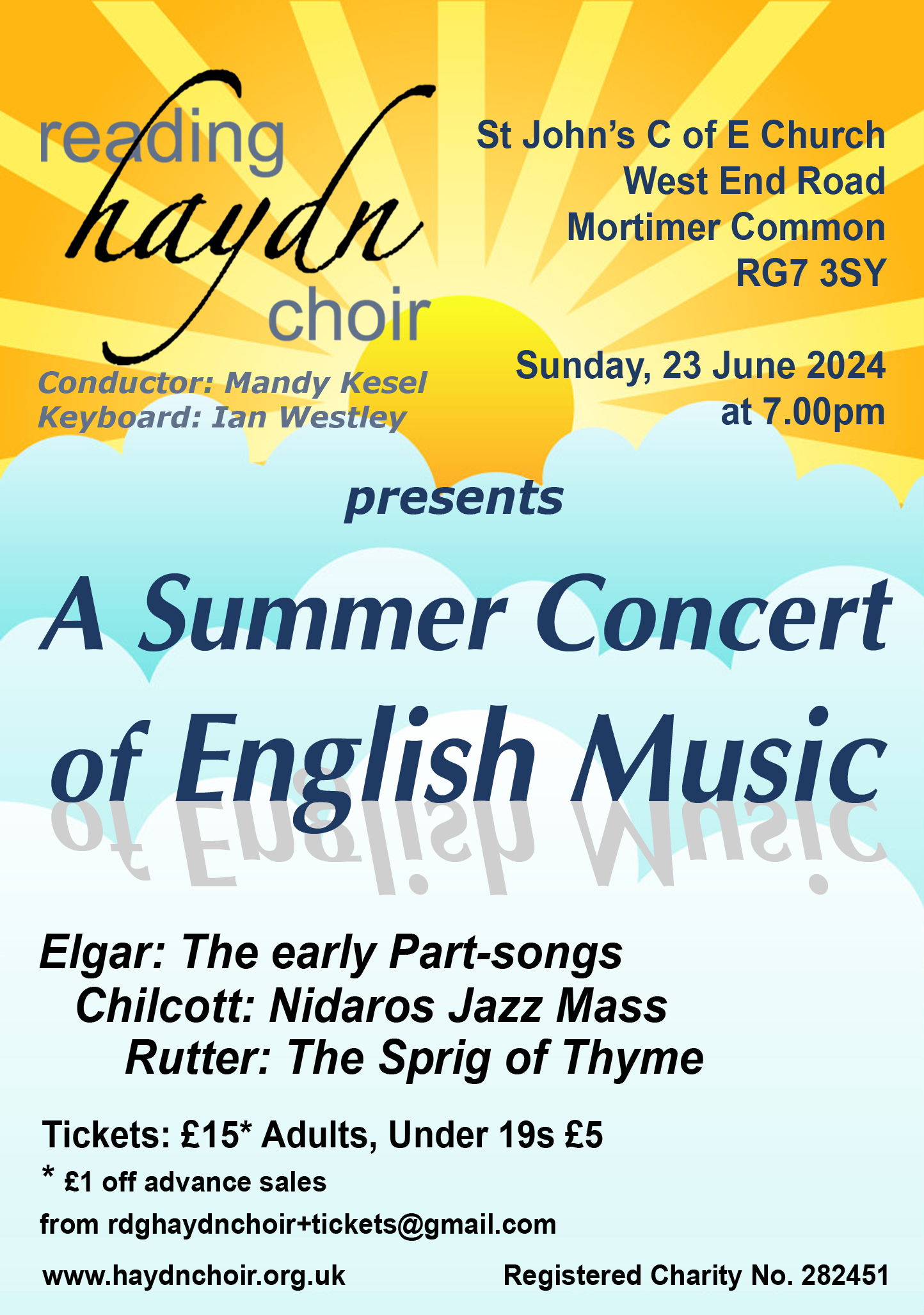 Reading Haydn Choir Summer 2024 poster 