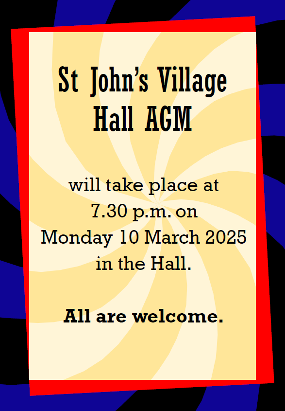 St Johns AGM advert