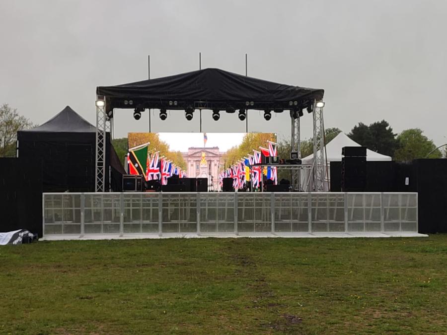 coronation on big screen